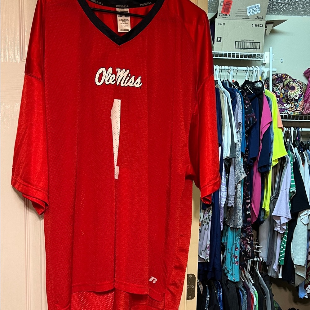 Russell Athletic Red Ole Miss Jersey